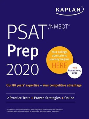cover image of PSAT/NMSQT Prep 2020